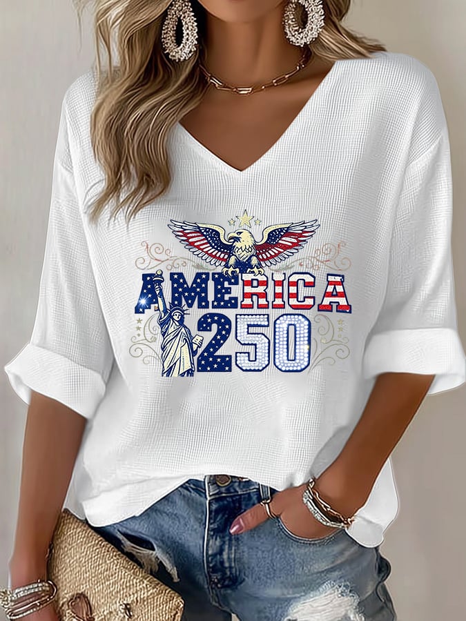Women's  American 250th Print T-Shirt
