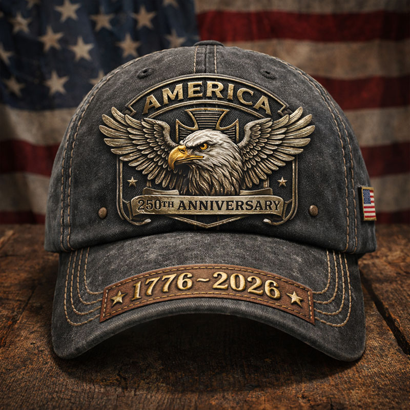 USA 250th Anniversary & Faith Print Hat