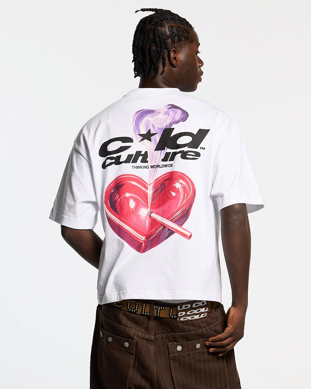 HEART ASHTRAY TEE WHITE