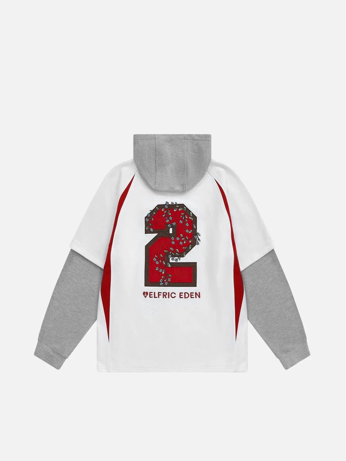 Aelfric Eden Patchwork Layered Pullover Hoodie