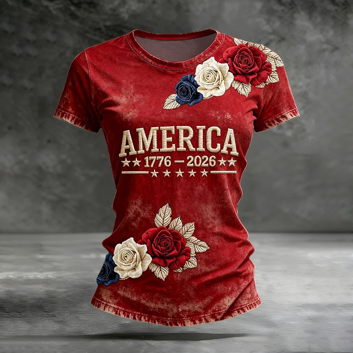 Women's  America 250th Anniversary Print T-Shirt