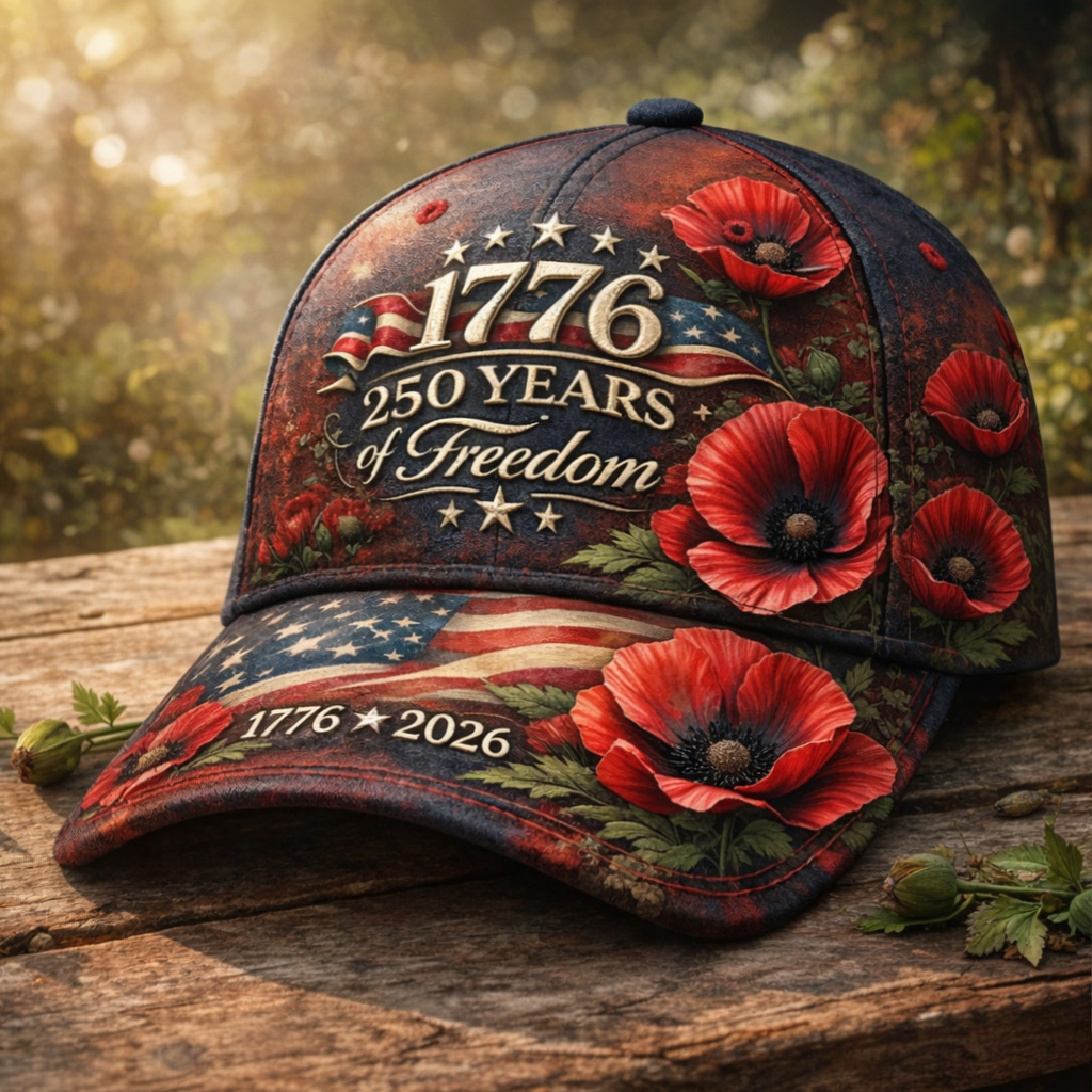 US 250th Anniversary Art Print Casual Hat
