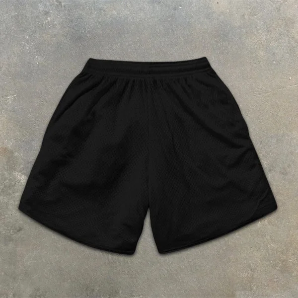 Angel Dollar Print Drawstring Mesh Shorts