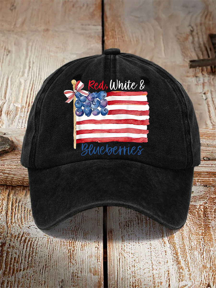 Red, White & Blueberries Casual Unisex Hat
