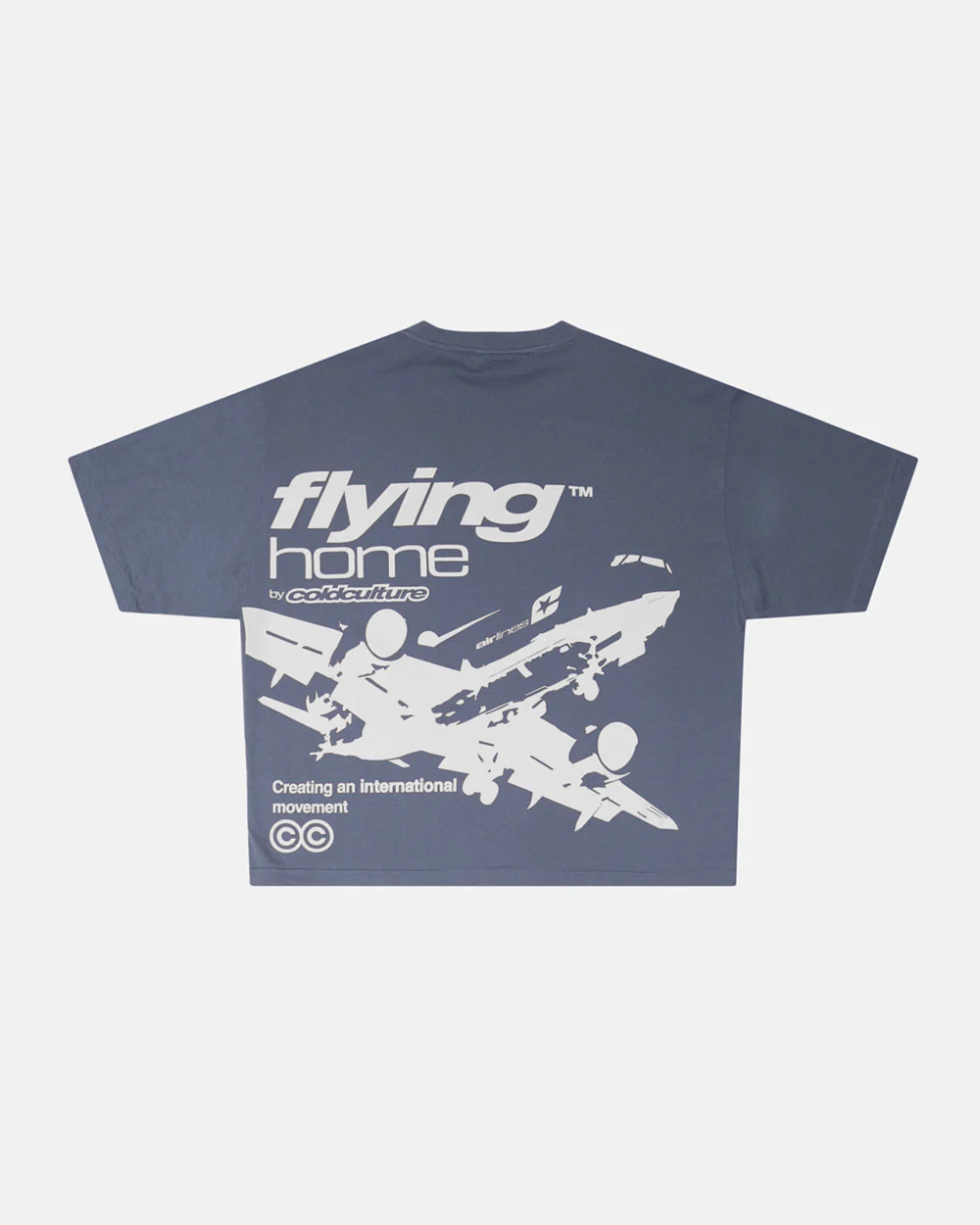 FLYING HOME TEE DOVE GREY