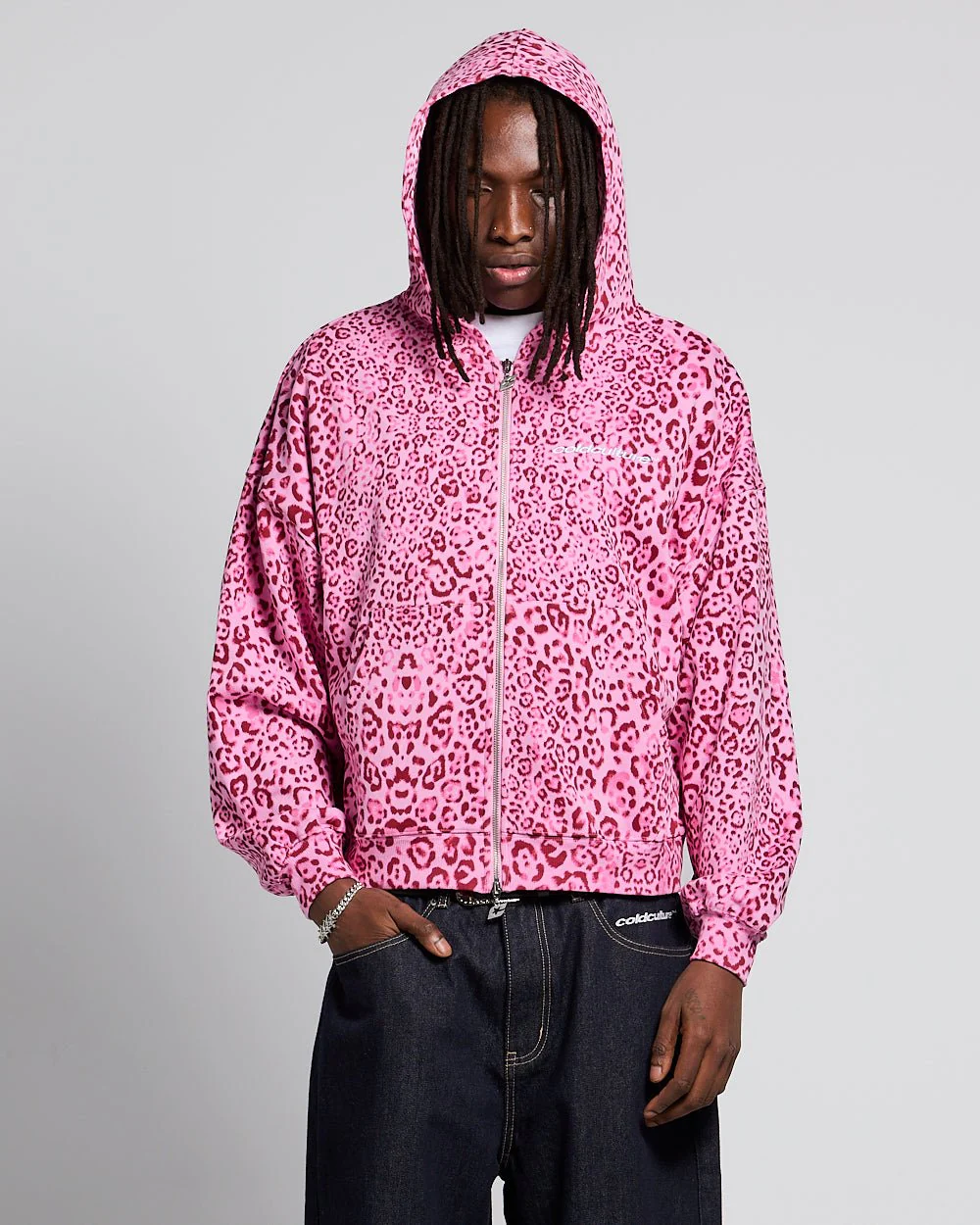 NOCTURNE BEAST ZIP HOODIE PINK
