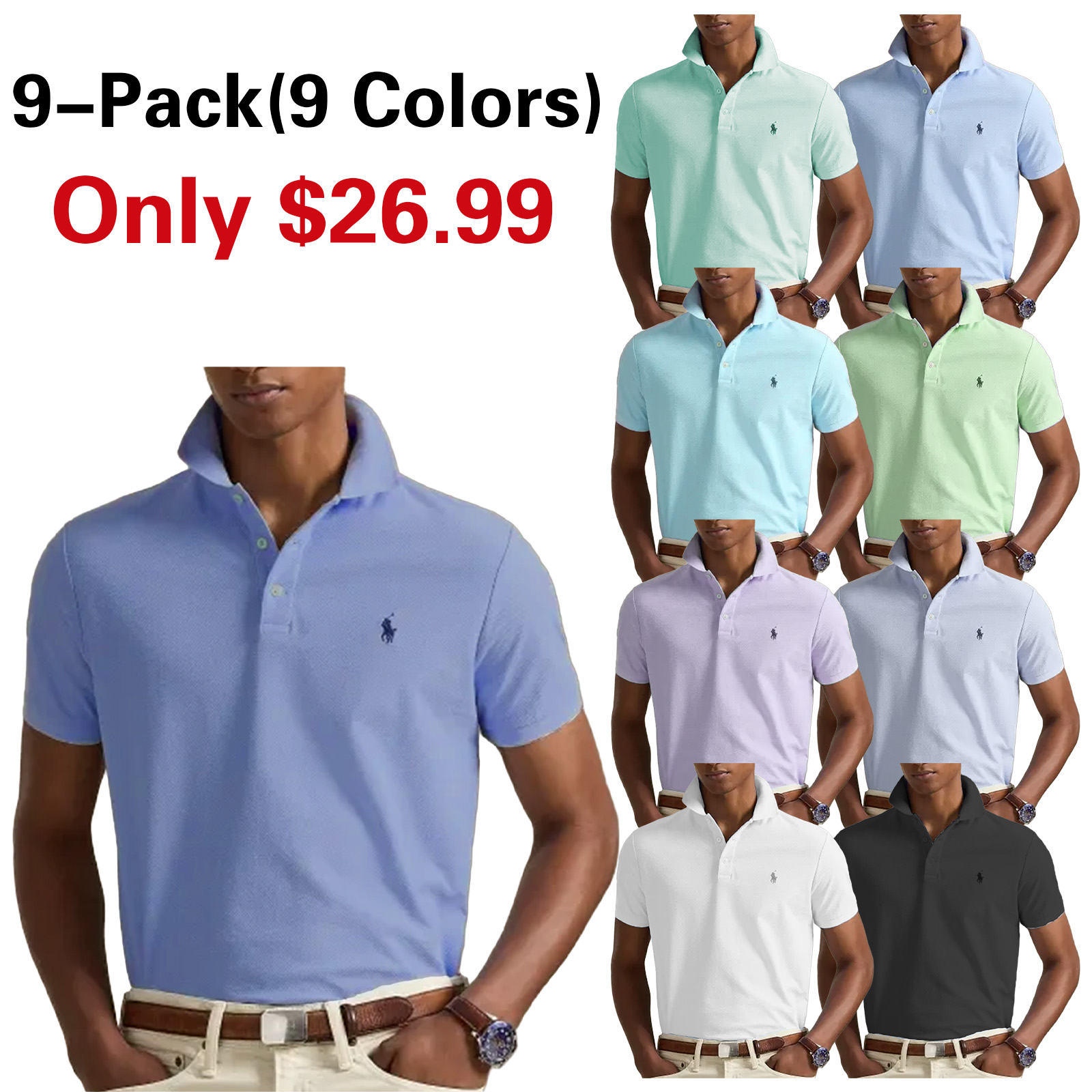 20260706-8-Custom Slim Fit Honeycomb-Mesh Polo