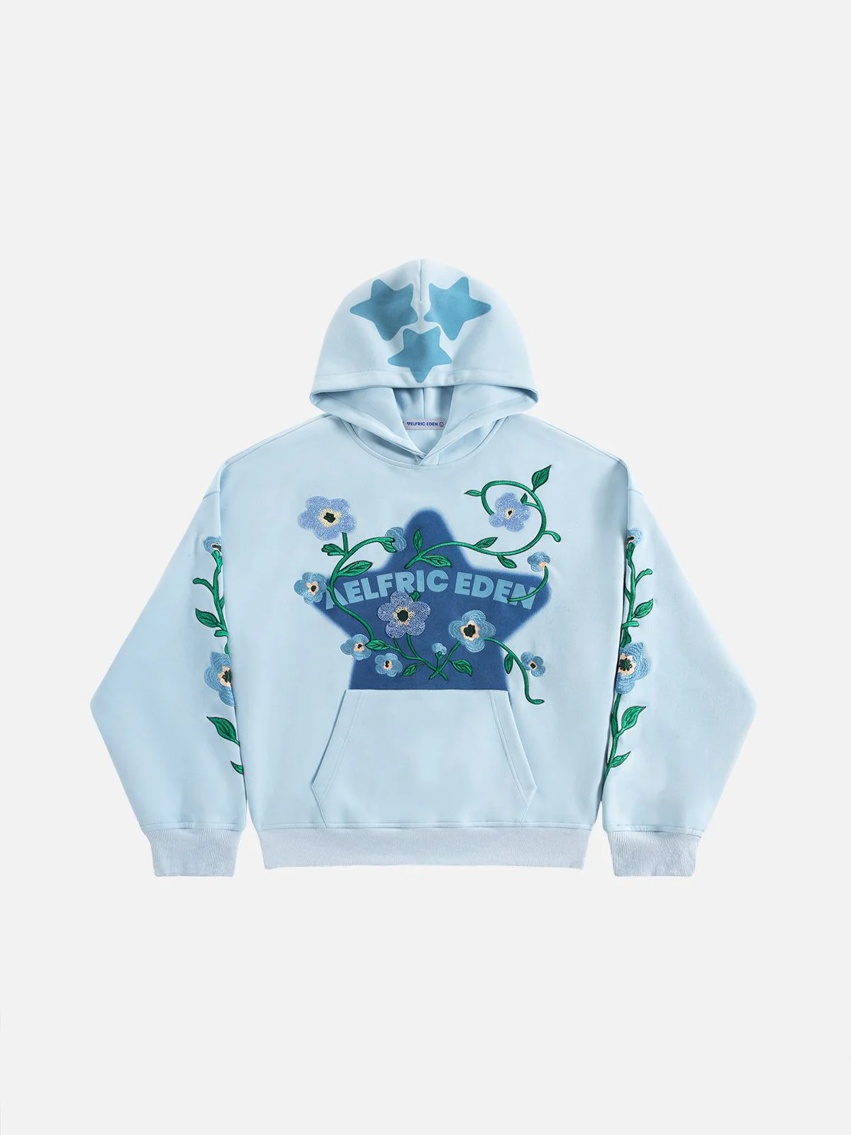 Aelfric Eden Star Rhinestone Floral Hoodie