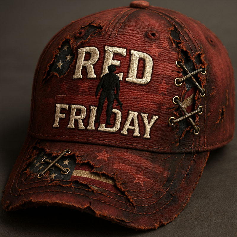 Red Friday Printed Casual Hat