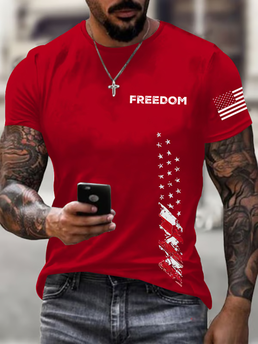 Men's Freedom Is Not Free R.I.P Charlie Kirk Short Sleeve T-shirt