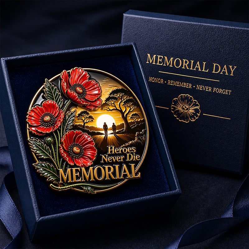 Unisex Poppy Badge — Memorial Day Special Edition