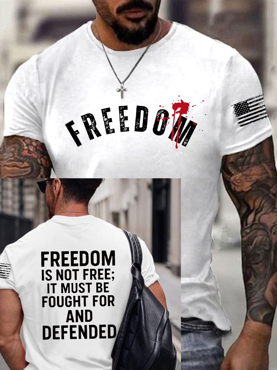 Men's Freedom Is Not Free This is the Turning Point R.I.P Charlie Kirk Short Sleeve T-shirt