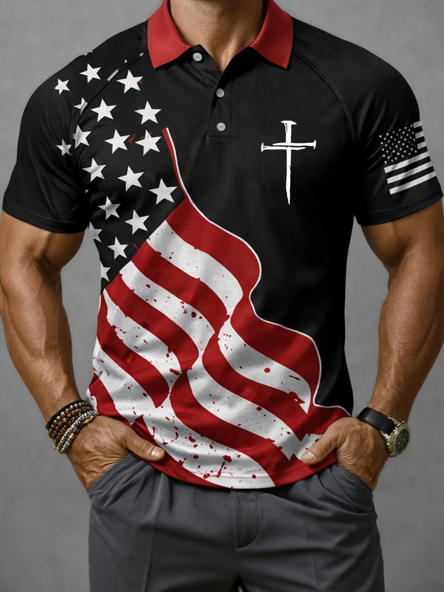 Men's Flag Faith Tops
