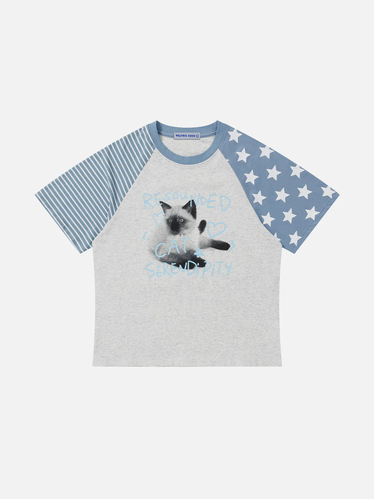 Aelfric Eden Cat Star Patchwork Tee
