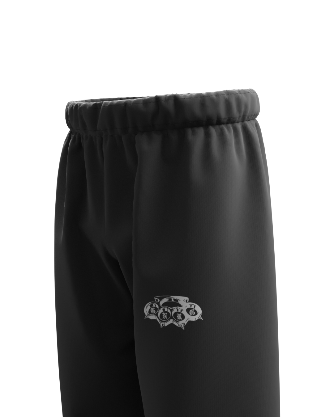 Basic Black Genrage Baggy Pants