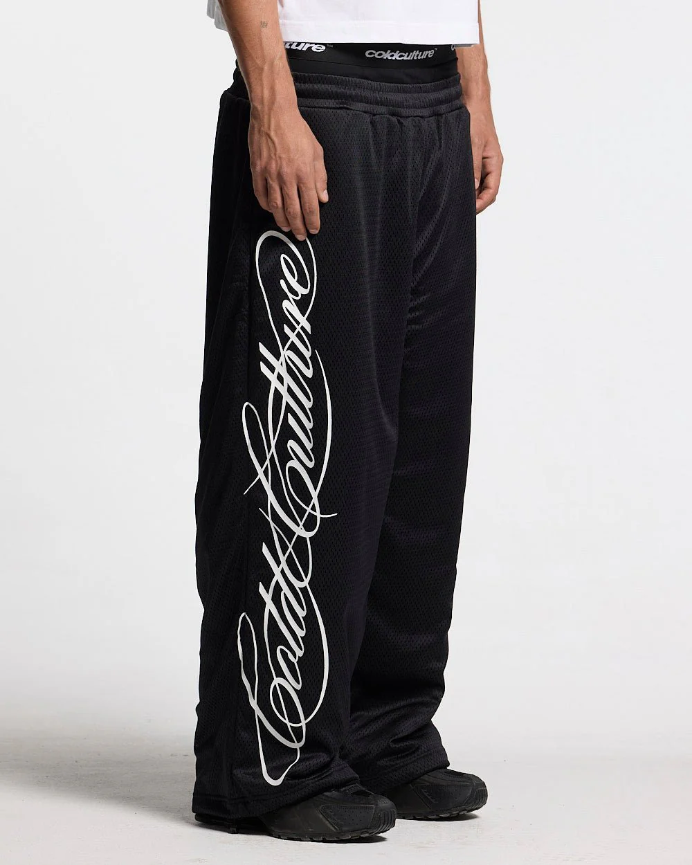 RIOT MESH SWEATPANTS BLACK
