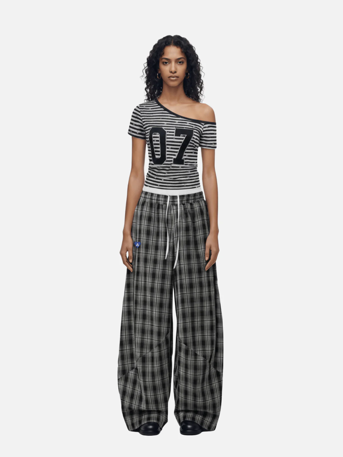 Aelfric Eden Stripe Star Off-The-Shoulder Tee