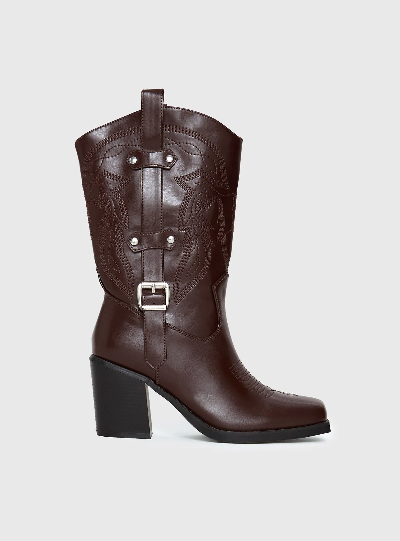 Cypress Western Boots Brown