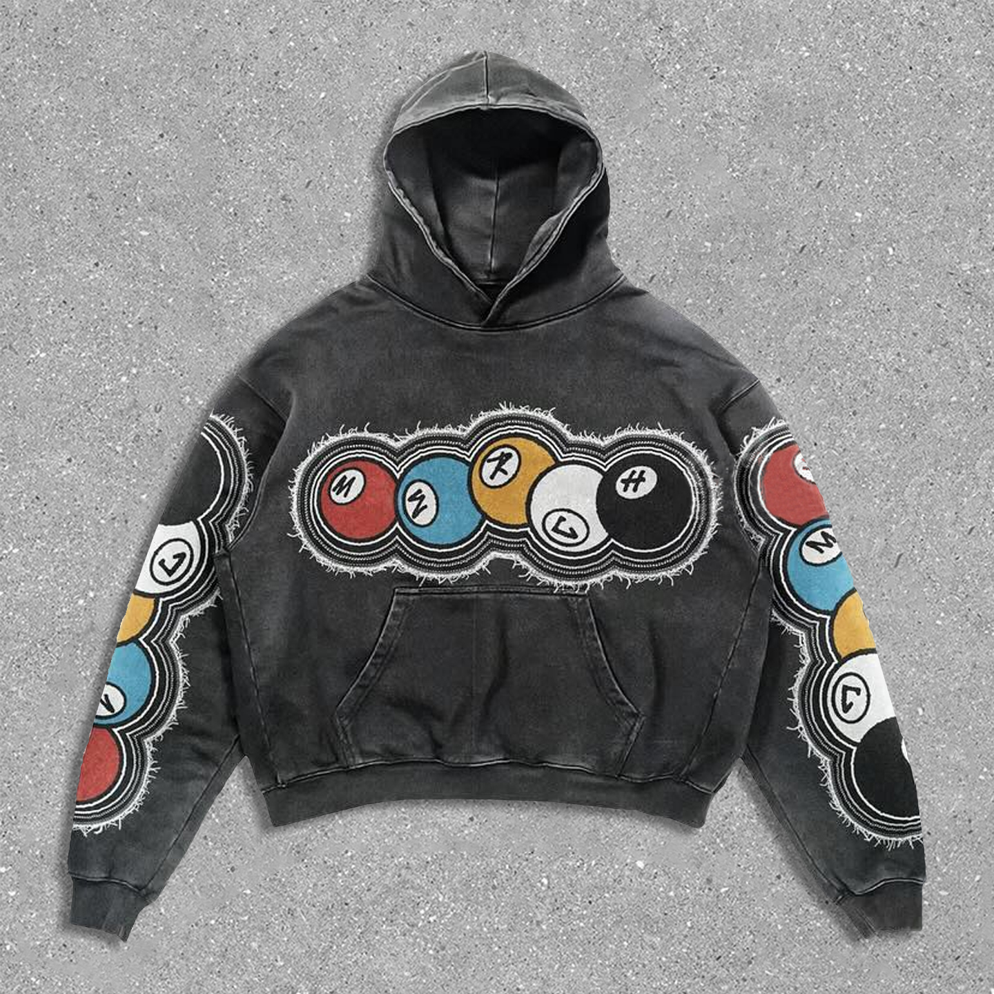 Pool print hoodie