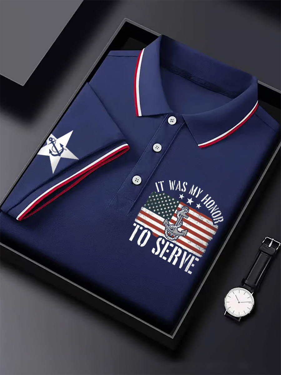 Men's Navy 250th Anniversary Shirt