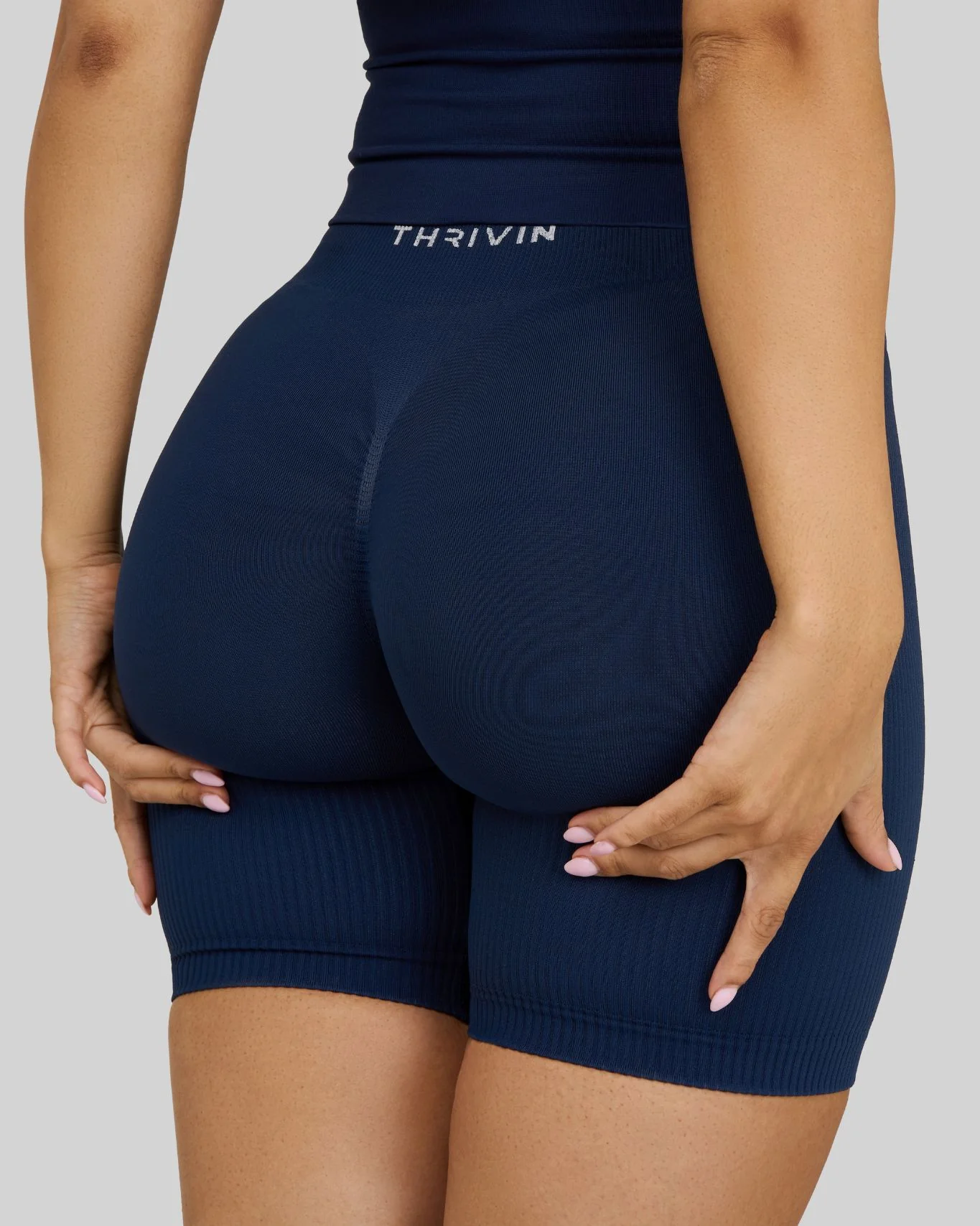 Elevate™ Sculpting Mid Waist Scrunch Shorts | Midnight Navy
