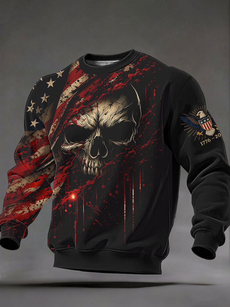 Men's FreedomHeritage Edition Anniversary Printed Casual Sweatshirt