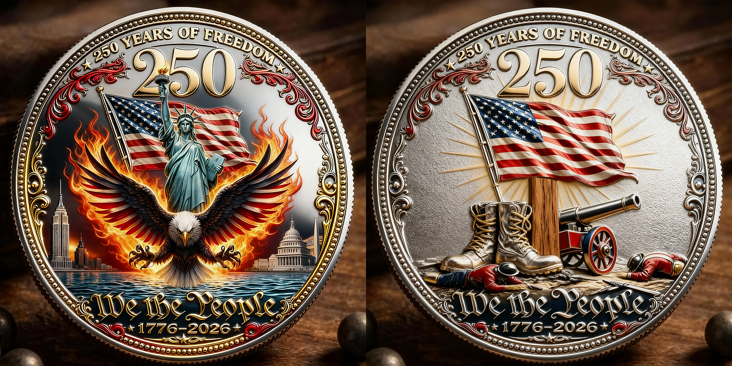 250 Years of Freedom Commemorative Coin