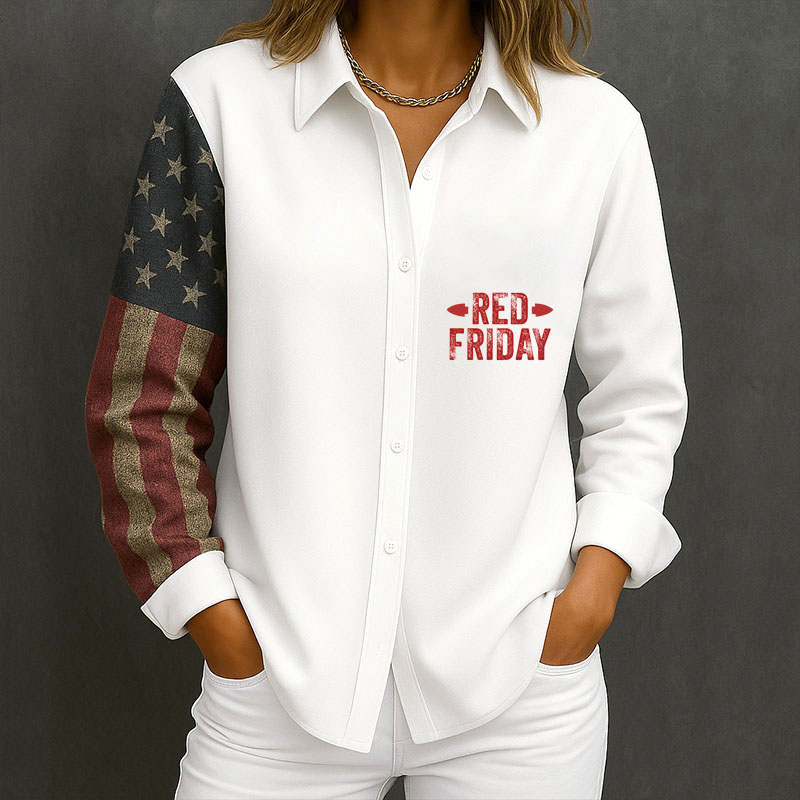 Red Friday Long-Sleeved Shirt