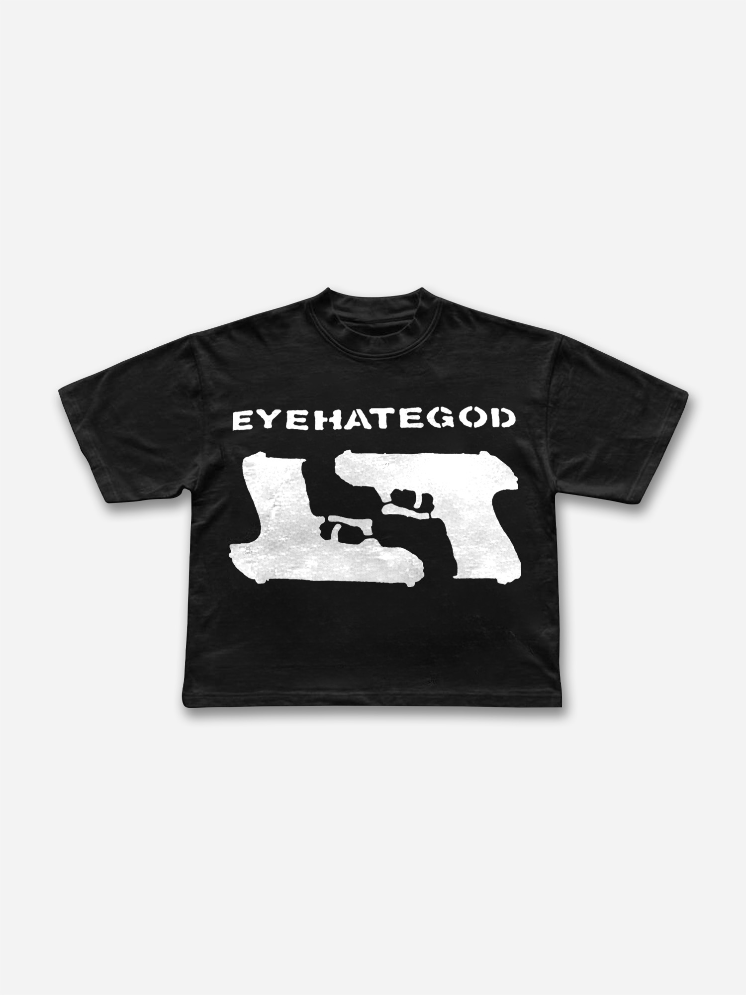 Eyehate God Graphic Cropped T-shirt
