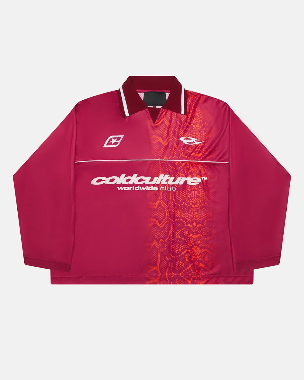 MAMBA SNAKE LONGSLEEVE POLO RED