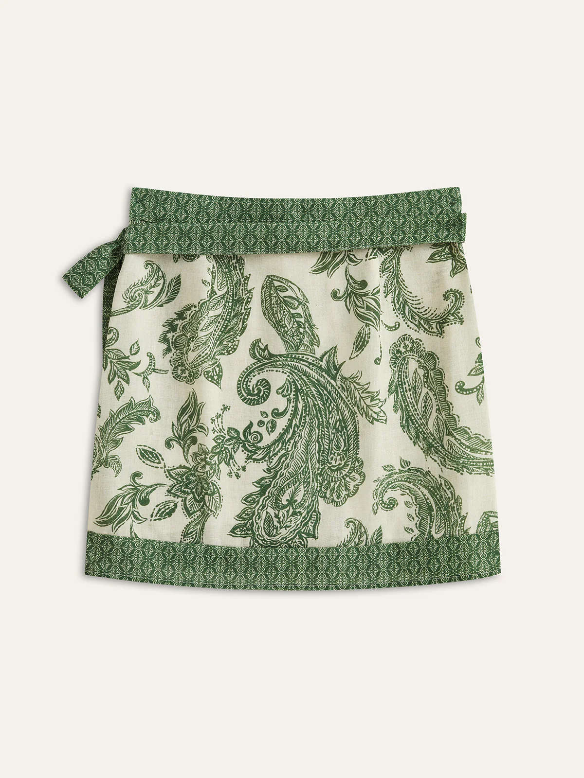 Paisley Print Wrap Skirt