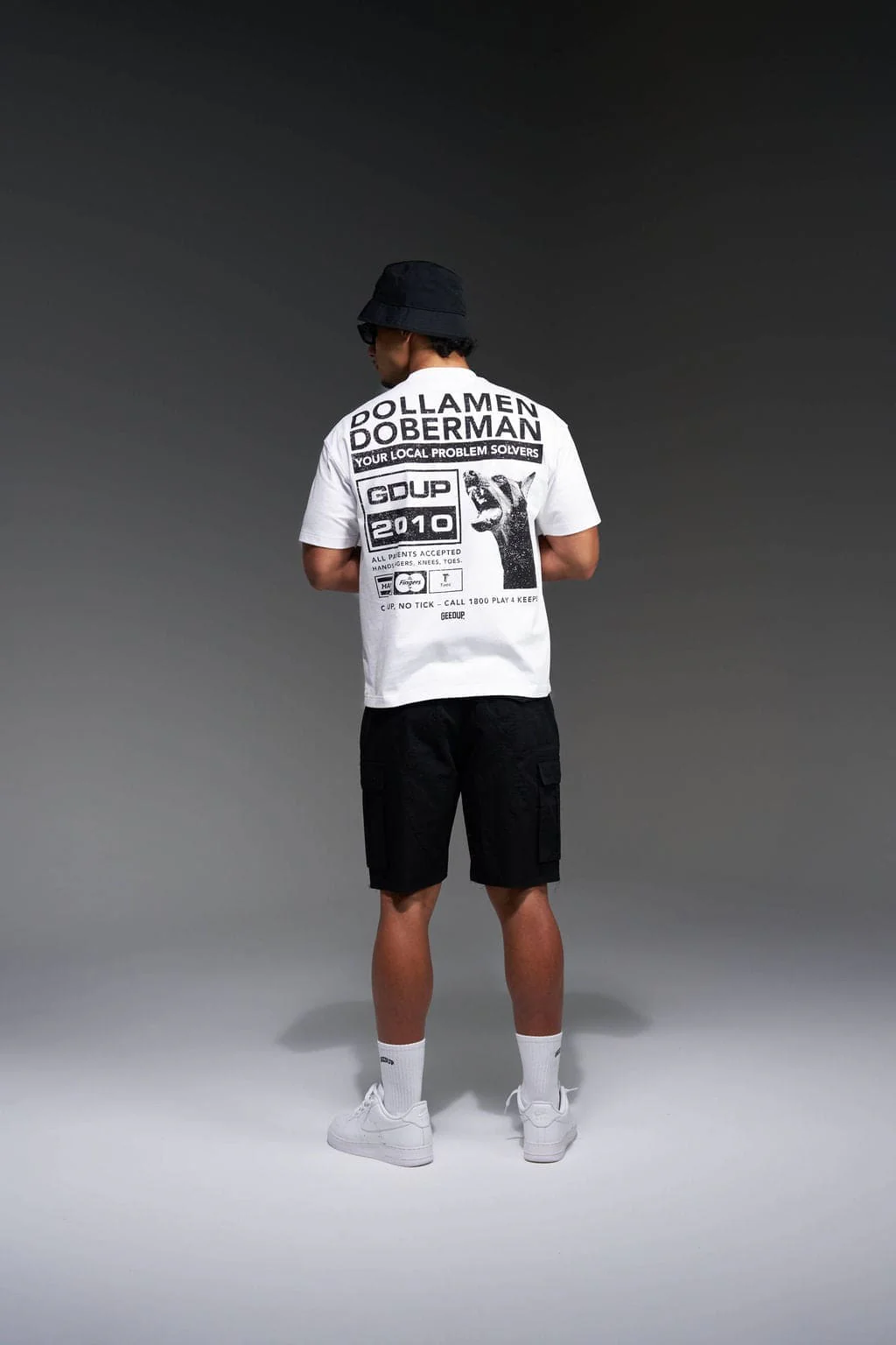 Dollamen Dobermann T-Shirt White/Black