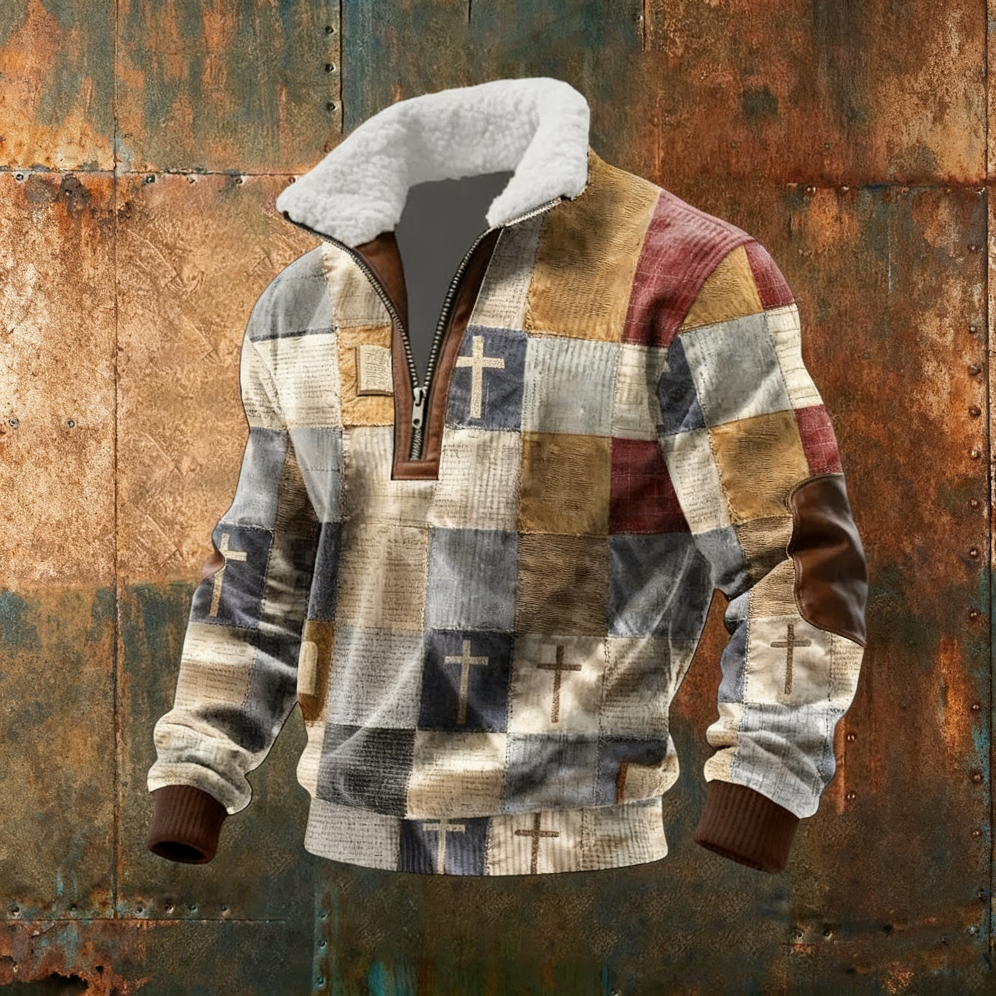 Men's Faith Print Casual Sweatshirt