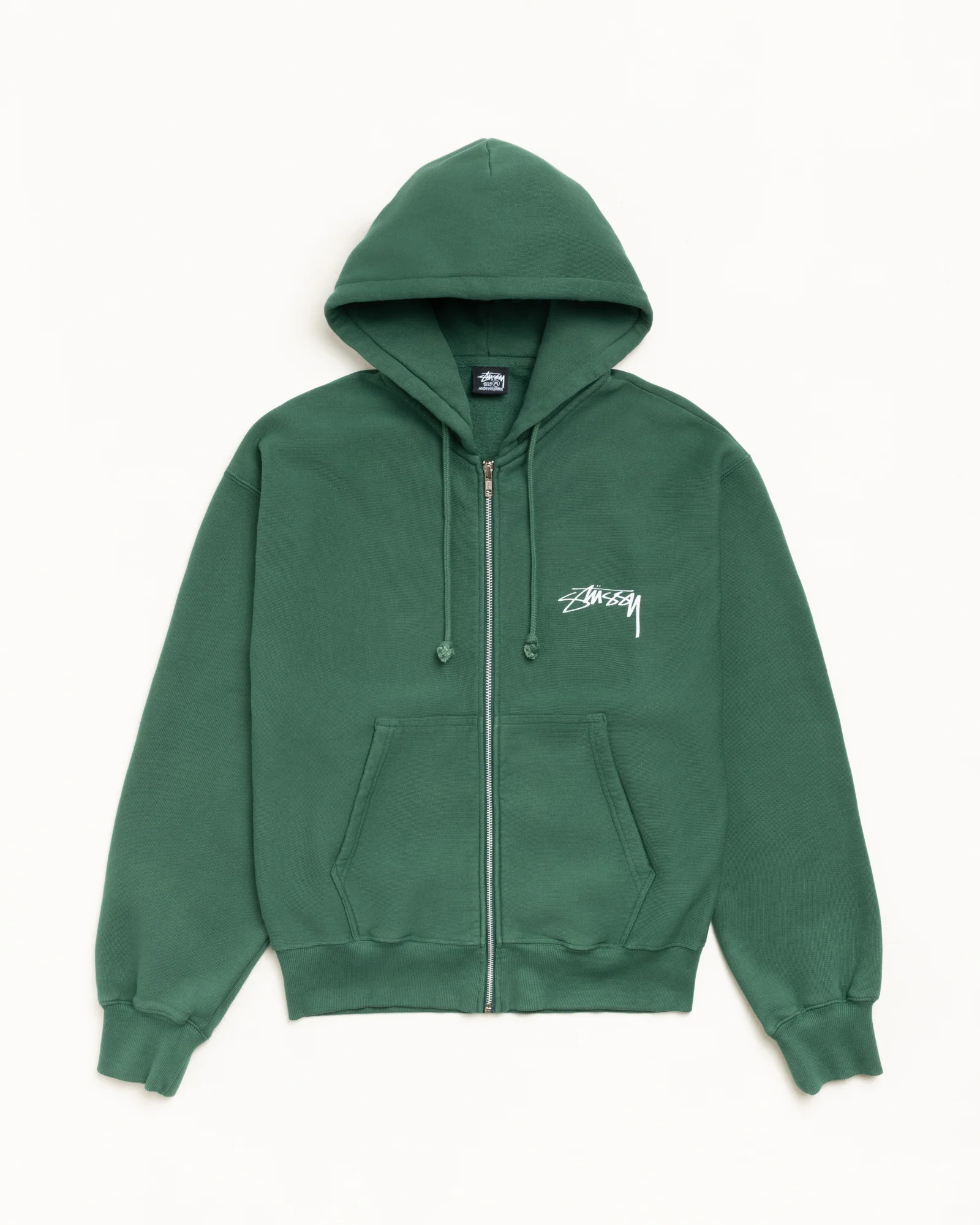 SKATE STACK ZIP HOODIE PIGMENT DYED