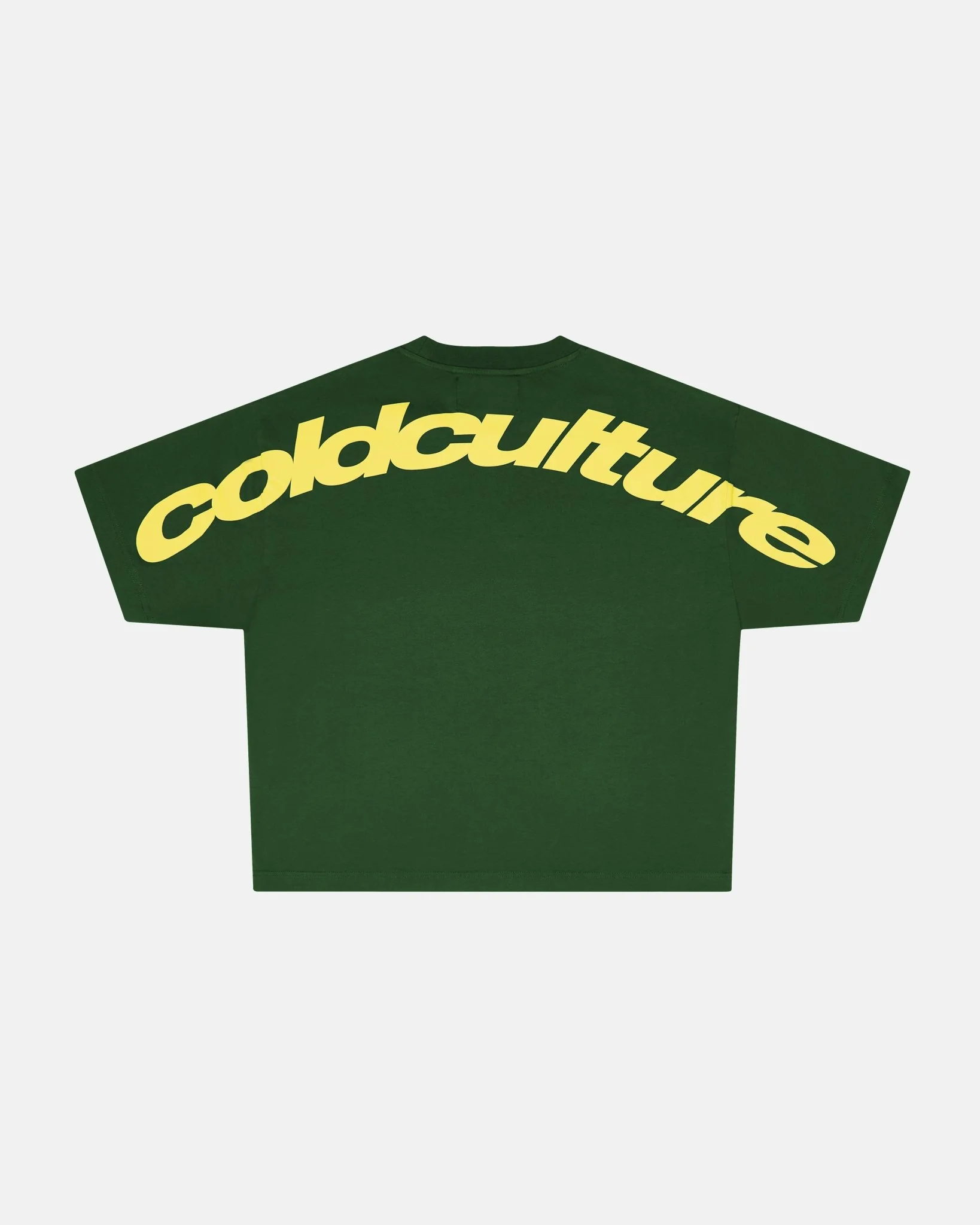 CURVED TEE GREEN & YELLOW
