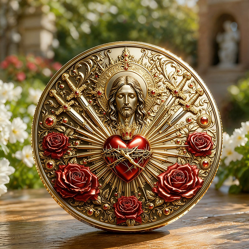 Sacred Heart of Jesus & Immaculate Heart of Mary Commemorative Coin