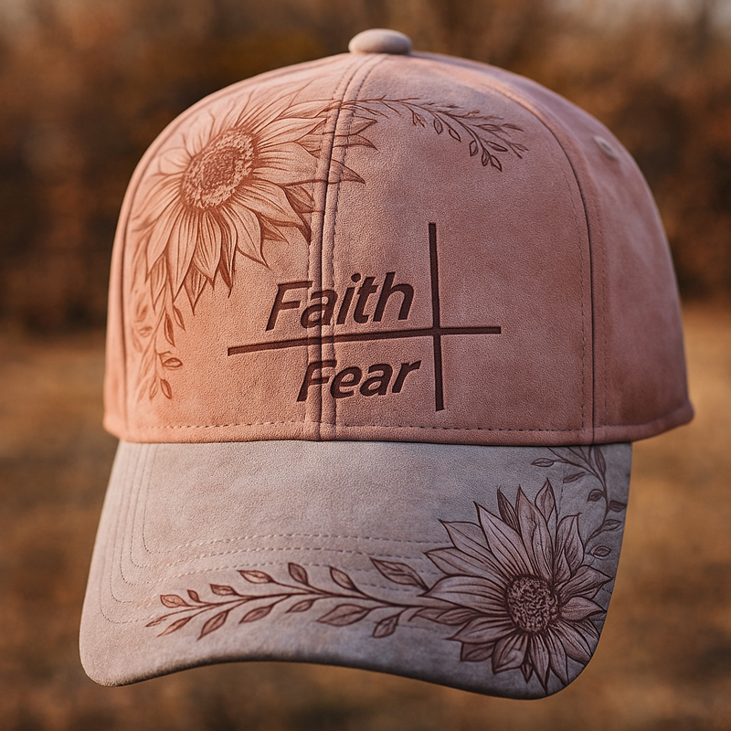 Faith Fear Printed Casual Hat