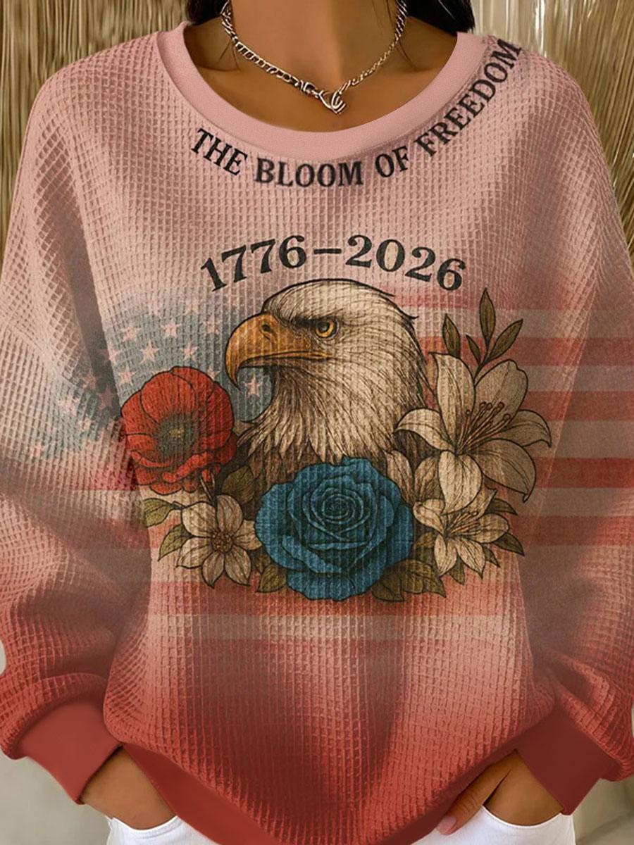 Women's 1776-2026 Printed Casual Sweatshirt