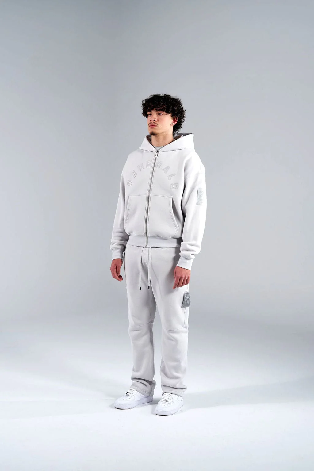 Generals Oversized Zip Hoodie Nimbus Cloud