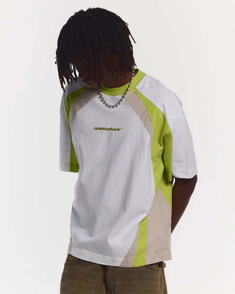 SPEED SPOKE TEE GREEN & GREY