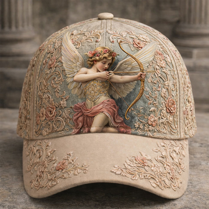 Retro Angel Classical Art Print Casual Hat