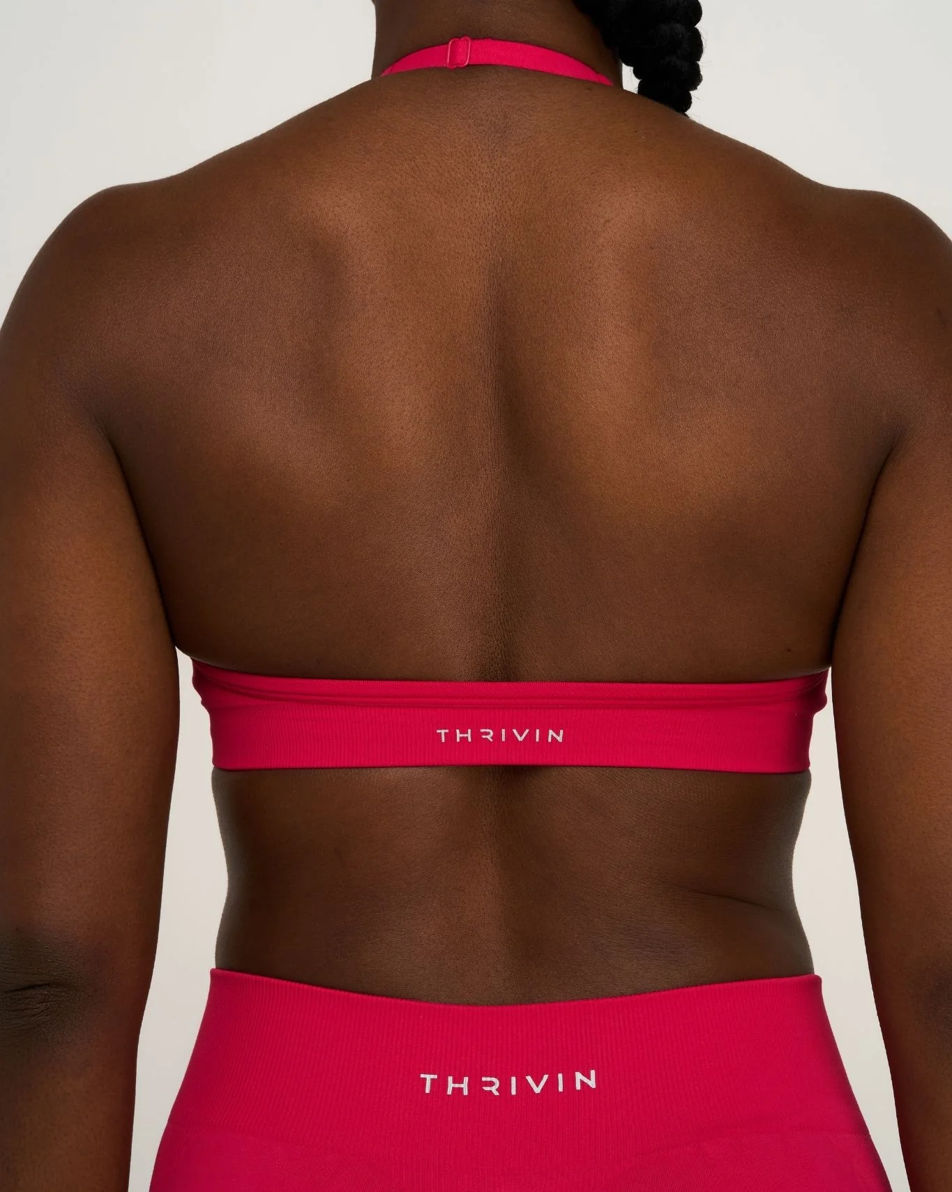 Elevate™ Sculpting Seamless Adjustable Halter Bra | Strawberry