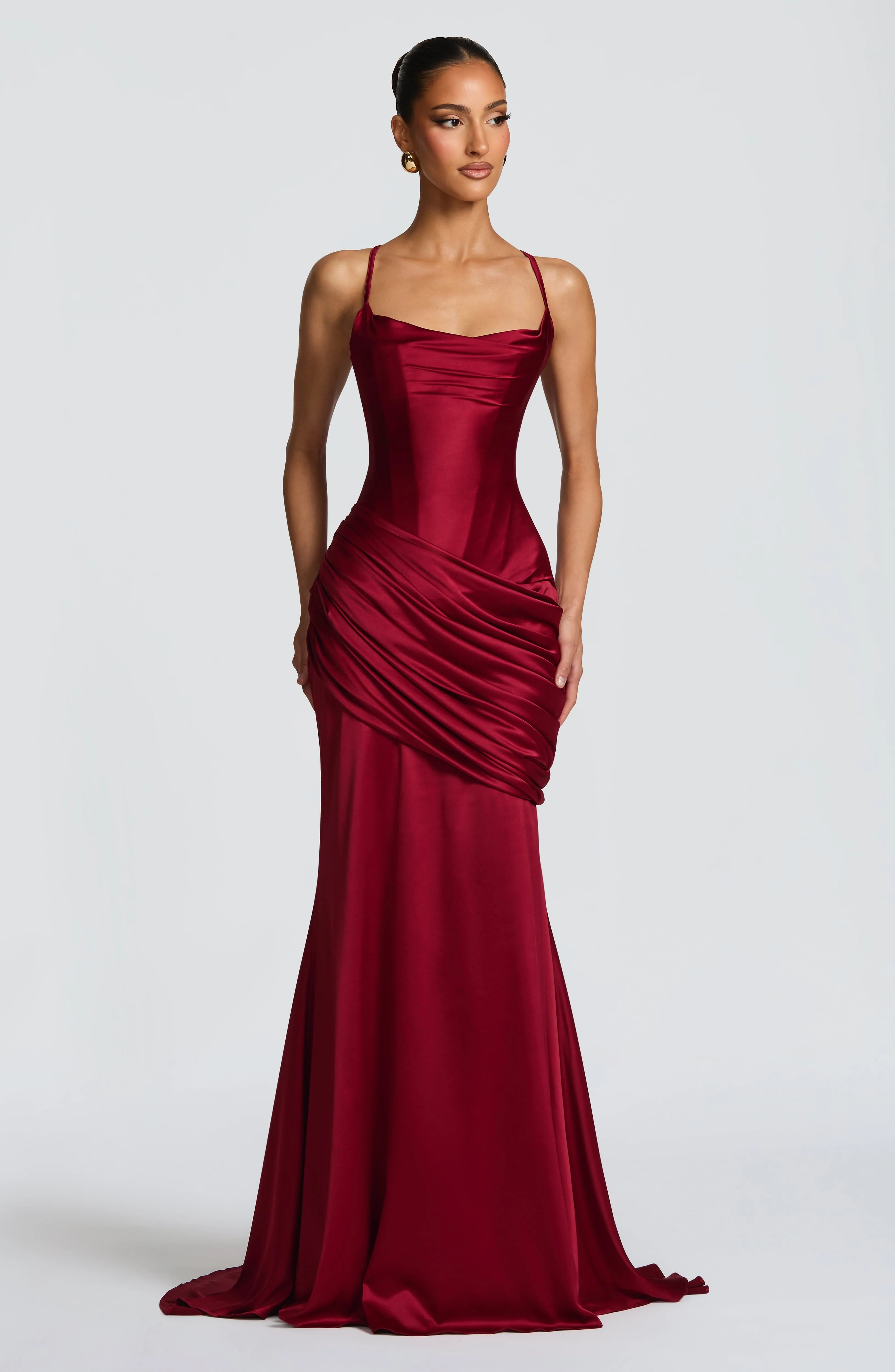 Connie Gown - Burgundy