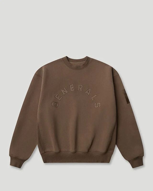 Generals Oversized Crewneck Chestnut