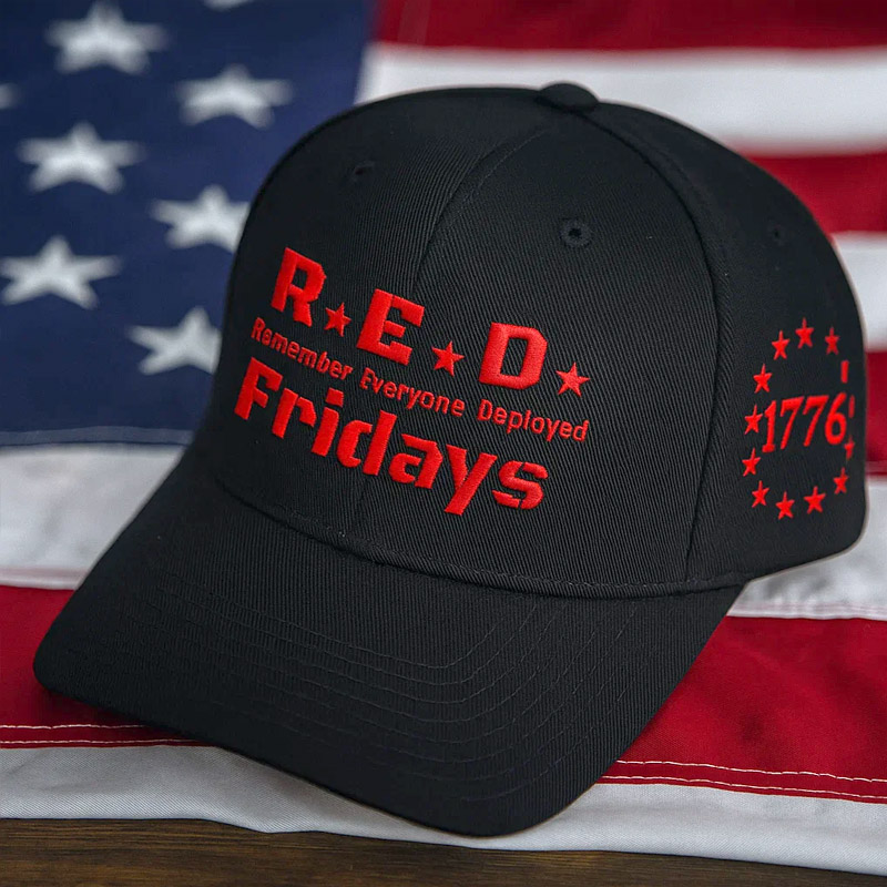 US Red Friday Printed Casual Hat
