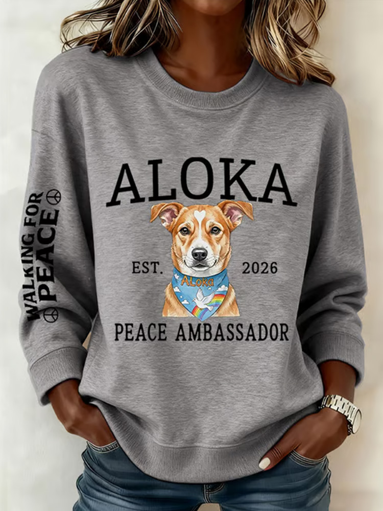 Women's Walk For Peace Art Print Sweatshirt