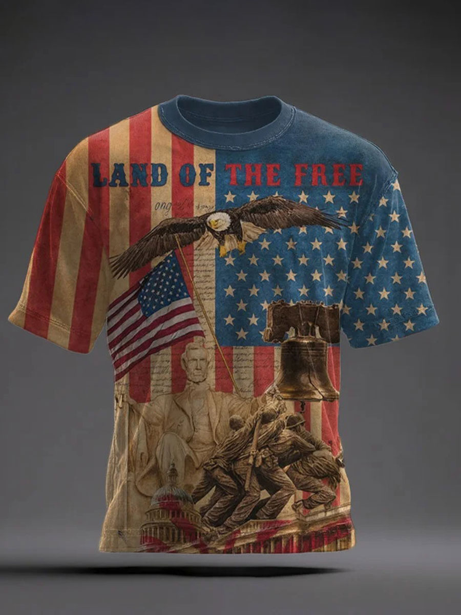 Men'sHeritage Edition Anniversary Printed Casual T-Shirt