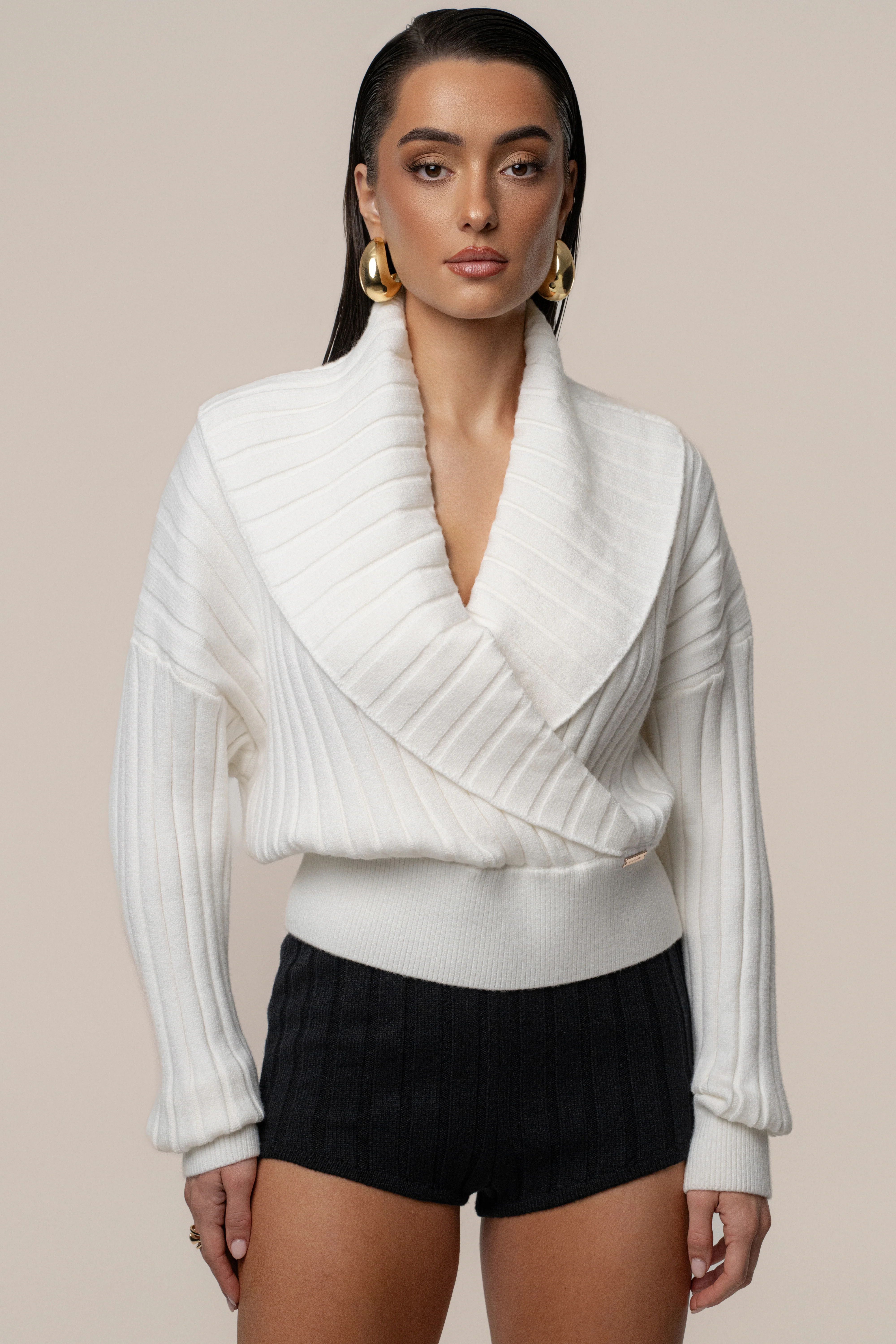 Ivory Ease Forward Knit Top