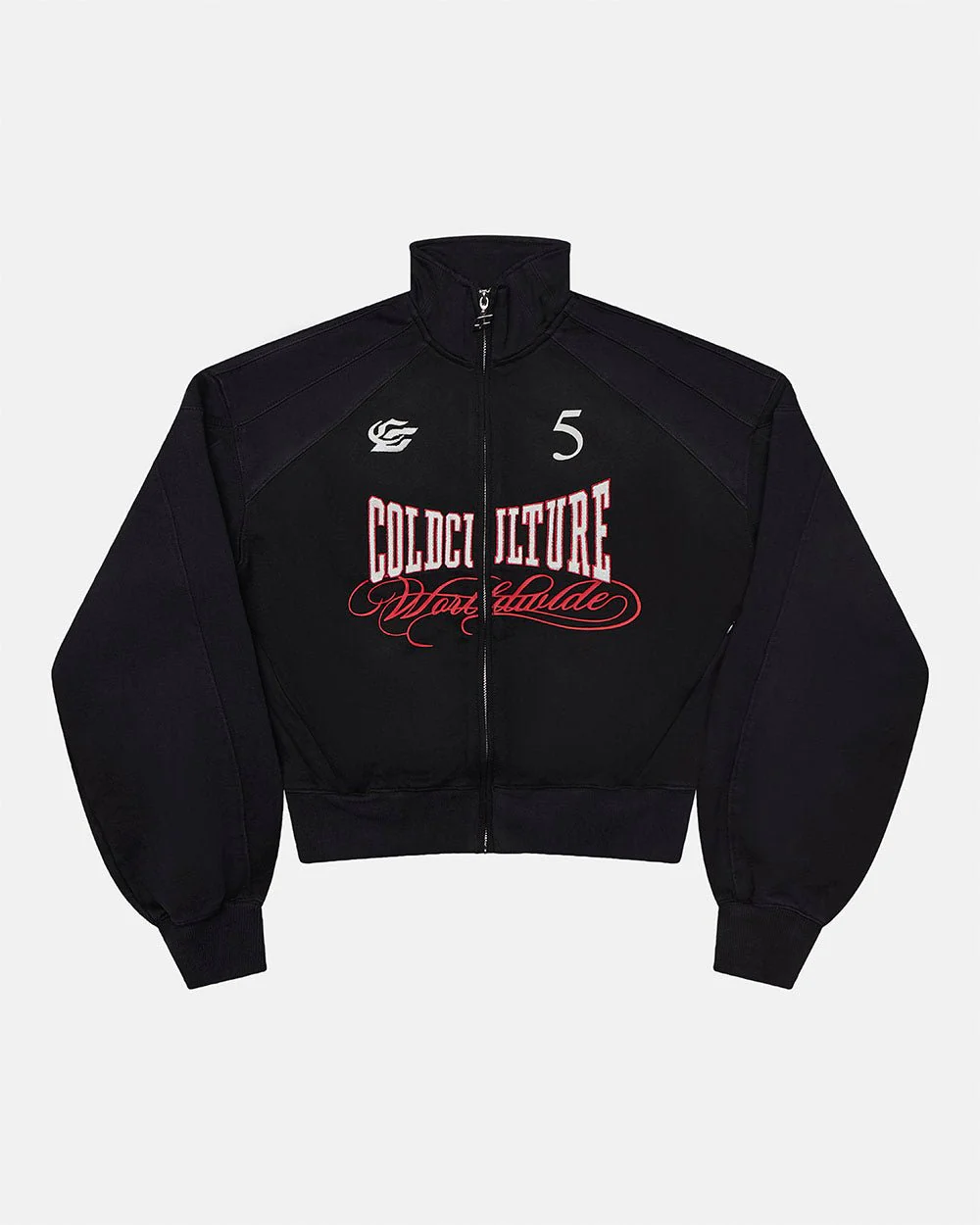 NIA SET ZIP UP BLACK