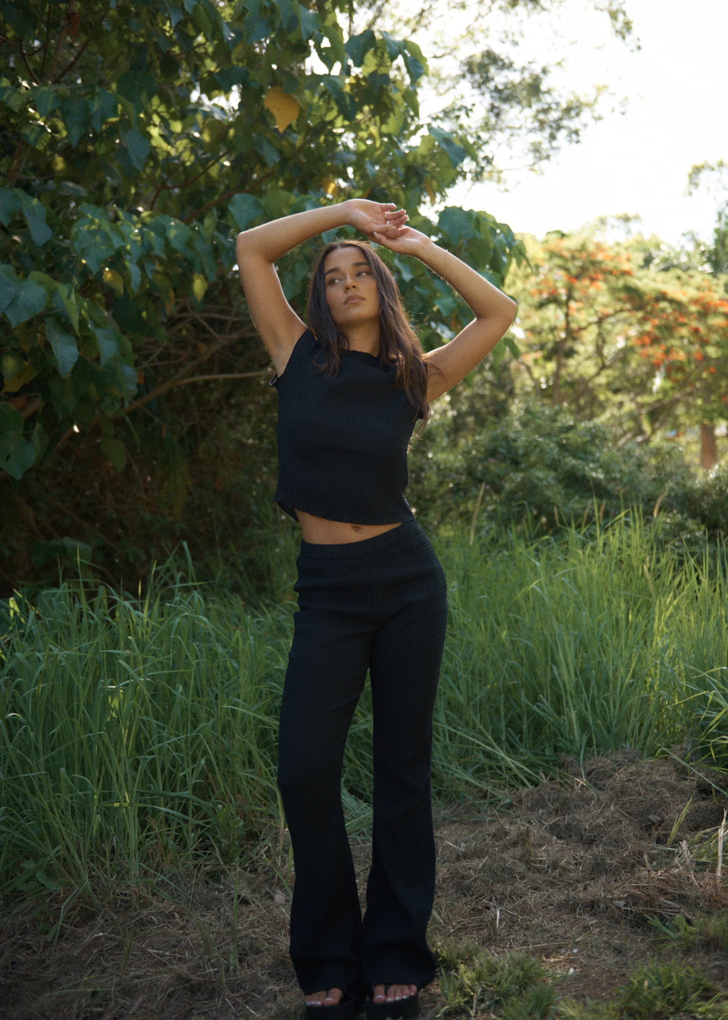 AFENDS Womens Wren - Seersucker Top - Black